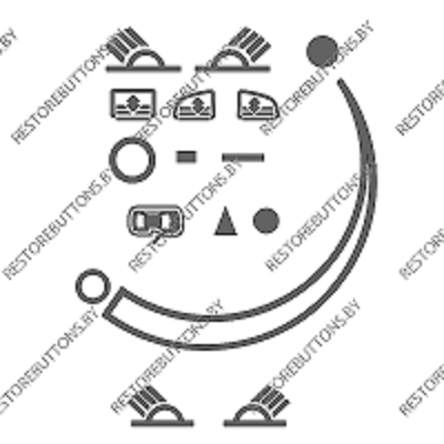 Трафарет потолок Audi A8 D3