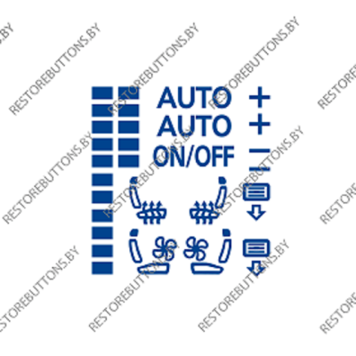 Трафарет климат задний Audi A8 D3