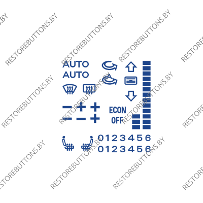Трафарет климат Audi A4 B6