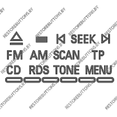 Трафарет магнитола Concert 1din Audi A4 B6, A6 C5