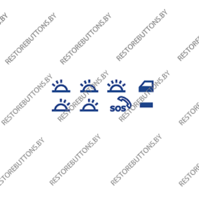 Трафарет кнопок потолка Ford Kuga